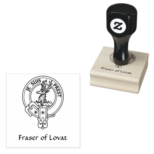 Clan Fraser von Lovat Wappen Rubber Briefmarke Gummistempel (Stempel)