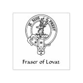 Clan Fraser von Lovat Wappen Rubber Briefmarke Gummistempel (Prägung)