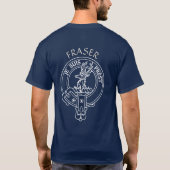 Clan Fraser von Lovat Wappen T - Shirt (Rückseite)