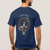 Clan Fraser von Lovat Wappen & Tartan T - Shirt (Rückseite)
