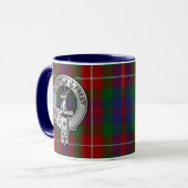 Clan Fraser von Lovat Wappen & Tartan Tasse (Vorderseite Links)