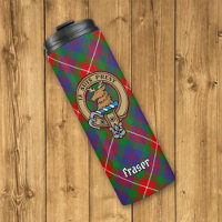 Clan Fraser von Lovat Wappen über Tartan