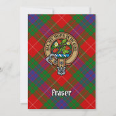 Clan Fraser Wappen Einladung (Rückseite)
