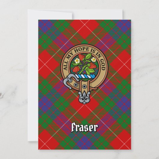 Clan Fraser Wappen Einladung (Rückseite)