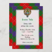 Clan Fraser Wappen Einladung (Vorne/Hinten)