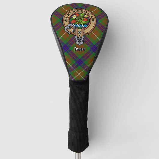 Clan Fraser Wappen Golf Head Cover Golf Headcover (Vorderseite)