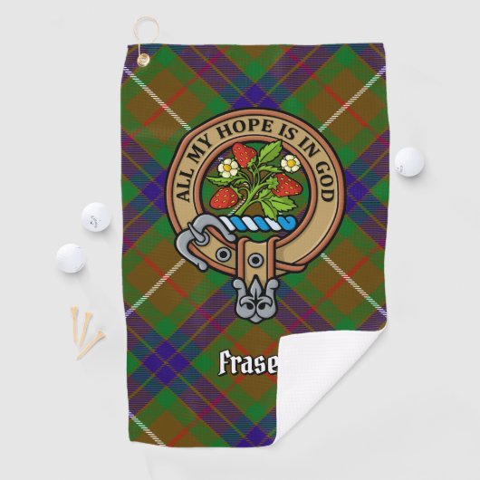 Clan Fraser Wappen Golfhandtuch (Insitu)