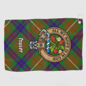 Clan Fraser Wappen Golfhandtuch (Horizontal)