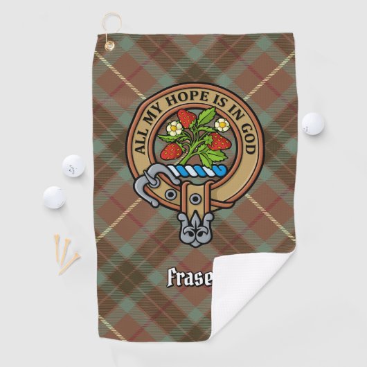 Clan Fraser Wappen Golfhandtuch (Insitu)