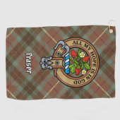 Clan Fraser Wappen Golfhandtuch (Horizontal)
