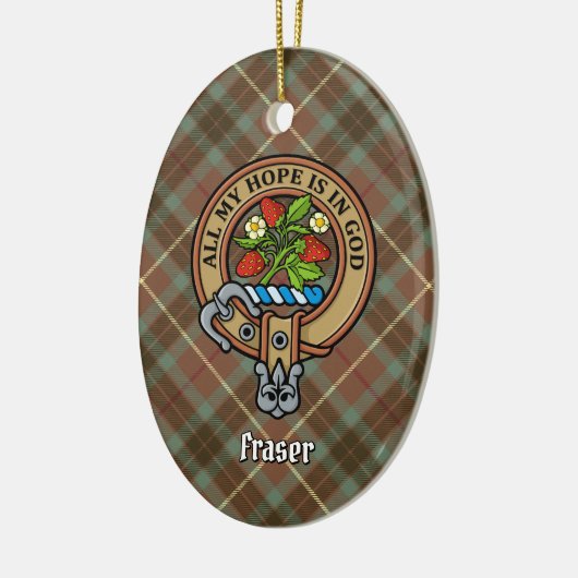 Clan Fraser Wappen Keramik Ornament (Links)