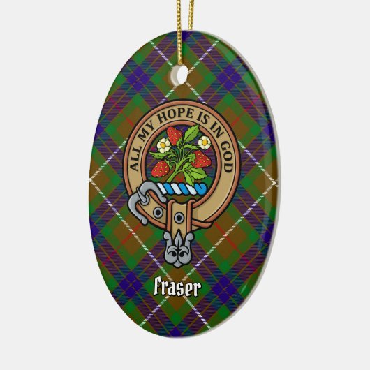 Clan Fraser Wappen Keramik Ornament (Links)