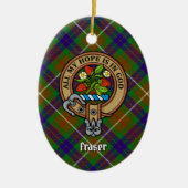 Clan Fraser Wappen Keramik Ornament (Vorne)