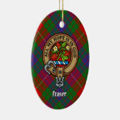 Clan Fraser Wappen Keramik Ornament (Rechts)