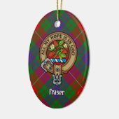 Clan Fraser Wappen Keramik Ornament (Links)