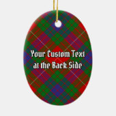 Clan Fraser Wappen Keramik Ornament (Hinten)