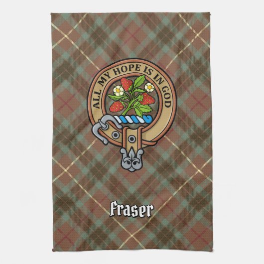 Clan Fraser Wappen Küchentücher (Vertikal)