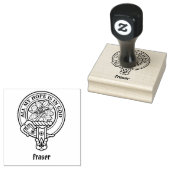 Clan Fraser Wappen Rubber Briefmarke Gummistempel (Stempel)