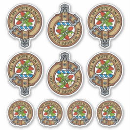 Clan Fraser Wappen Sticker Set