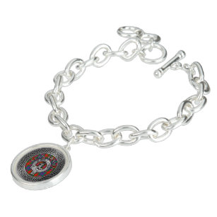 Clan Fraser Wappen & Tartan Knot Bracelet Armband