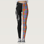Clan Fraser Wappen & Tartan Leggings (Vorderseite)