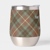 Clan Fraser Wappen über Wetterjagd Tartan (Links)