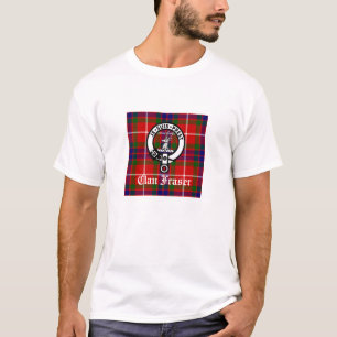 Clan Fraser Wappen und Tartan T-Shirt