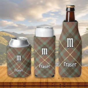 Clan Fraser Weathered Jagd Tartan Can Cooler Dosenkühler