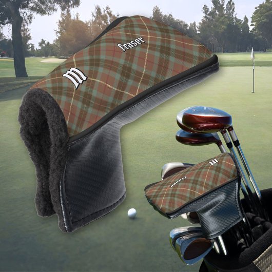 Clan Fraser Weathered Jagd Tartan Golf Headcover