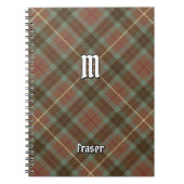 Clan Fraser Weathered Junting Tartan Notebook Notizblock (Vorderseite)