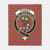 Clan Fraser Weathered Tartan Kariert Fleecedecke (Vorderseite)