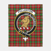 Clan Fullerton Tartan Kariert Fleecedecke (Vorderseite)