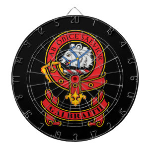 Clan Galbraith Dart Board mit Wappen Dartscheibe