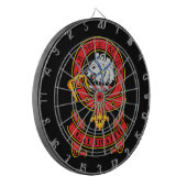 Clan Galbraith Dart Board mit Wappen Dartscheibe (Vorderseite Links)