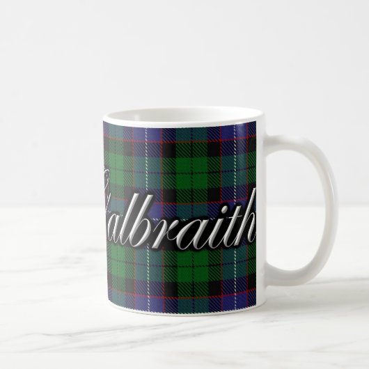 Clan Galbraith KlassikerTartan Kaffeetasse (Rechts)
