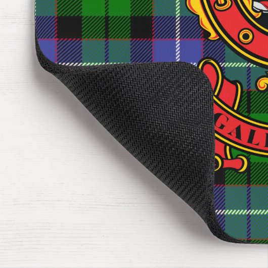 Clan Galbraith Mouse Pad mit Clan Tartan Mousepad (Ecke)