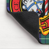 Clan Galbraith Mouse Pad with Clan Tartan & Crest Mousepad (Ecke)