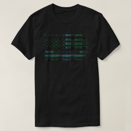Clan Galbraith Scottish tartan US Flaggenkilometer T-Shirt (Design vorne)