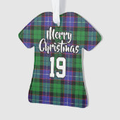 Clan Galbraith Tartan Christmas Jersey Ornament (Vorderseite)