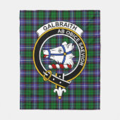 Clan Galbraith Tartan Kariert Fleecedecke (Vorderseite)
