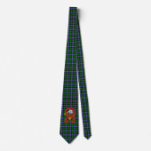Clan Galbraith Tartan Krawatte mit Wappen (Vorderseite)