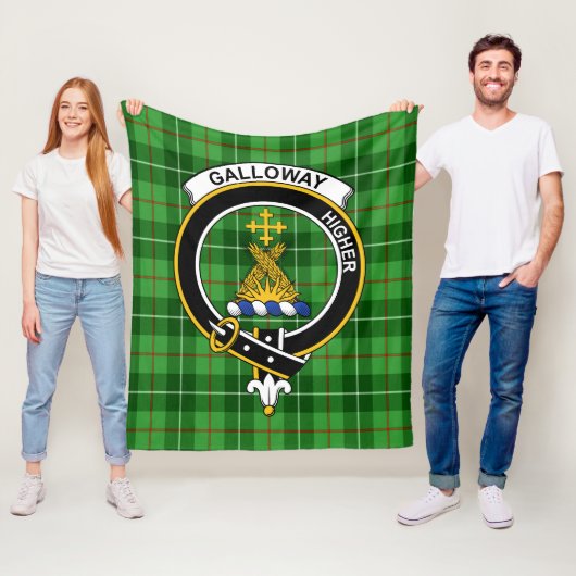 Clan Galloway District Tartan Kariert Fleecedecke (Beispiel)