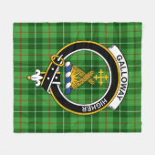 Clan Galloway District Tartan Kariert Fleecedecke (Vorderseite (Horizontal))