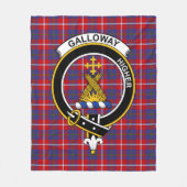 Clan Galloway Red Tartan Kariert Fleecedecke (Vorderseite)