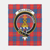 Clan Galloway Tartan Kariert Fleecedecke (Vorderseite)