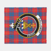 Clan Galloway Tartan Kariert Fleecedecke (Vorderseite (Horizontal))