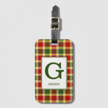 Clan Gibbs Tartan Mit Monogramm
