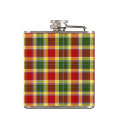 Clan Gibbs Tartan Monogram Flachmann (Rückseite)