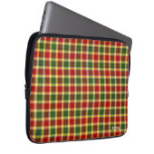 Clan Gibbs und Gibson Tartan Mit Monogramm Laptopschutzhülle (Vorne Rechts)