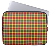 Clan Gibbs und Gibson Tartan Mit Monogramm Laptopschutzhülle (Vorderseite)